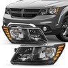 APSVE 2PCS Black Headlight For 2009 2010 2011 2012 2013