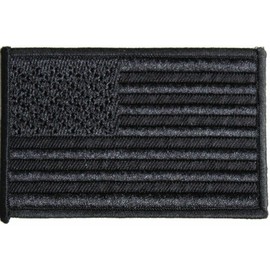 USA AMERICAN FLAG TACTICAL US MORALE MILITARY Covert BLACK OPS IRON-ON PATCH