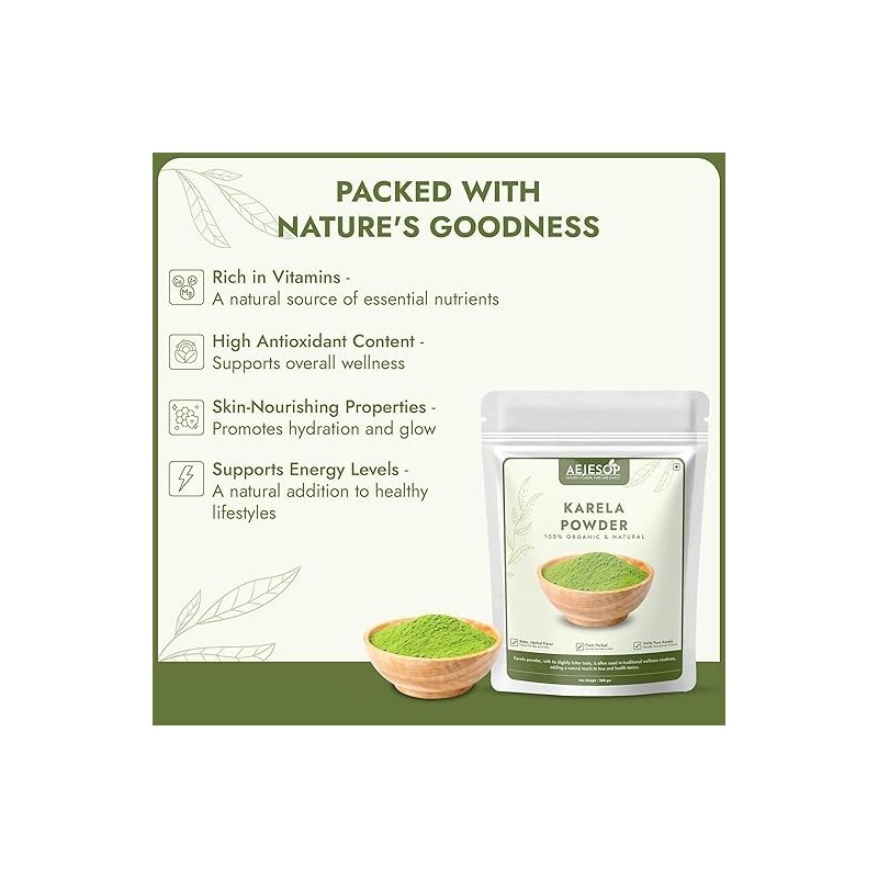 AEJESOP Karela Powder | Bitter Melon, 7 oz/ 200 gm