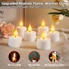 Rechargeable Flameless Tea Lights Candles with Remote Charging Base 12Pcs