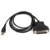 Jienk 5FT/150CM Silabs CP2102 Chip USB to RS232 DB25 Serial