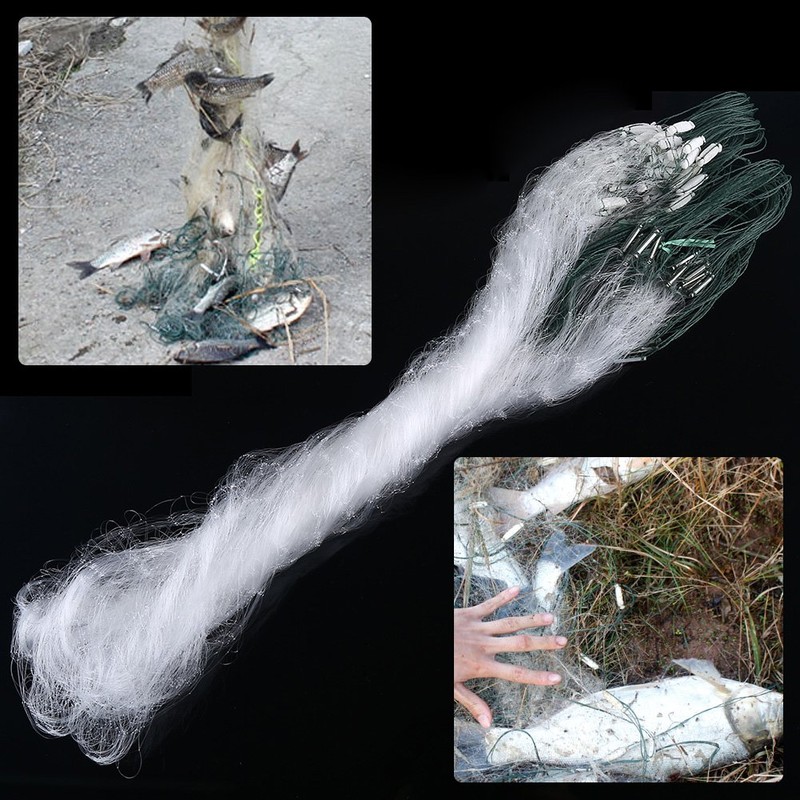 VGEBY Fishing Gill Net, Durable Nylon Portable 1m x 20m