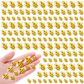 LOVEXIRAN 70PCS Bumble Bee Decor, Mini Resin Bees for Crafts, Resin Honey Bees for Decorations and Bee Decorations for Party
