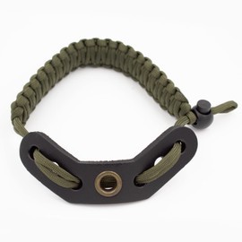 Bow Wrist Sling, 550 Paracord Strap Comfortable on Hand, Fit Compound Bow & Recurve (Green)