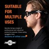 ToolFreak Spoggles Safety Glasses, EN166F Rated, Foam Padded, Clear Distortion