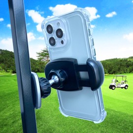 ARMOLABX Golf Cart Magnetic Phone Holder Mount [Upgraded], Golf Cart Phone Holder [Big Phones & Thick Cases Friendly], Magnetic Phone Holder for Golf Cart Compatible with All Phones