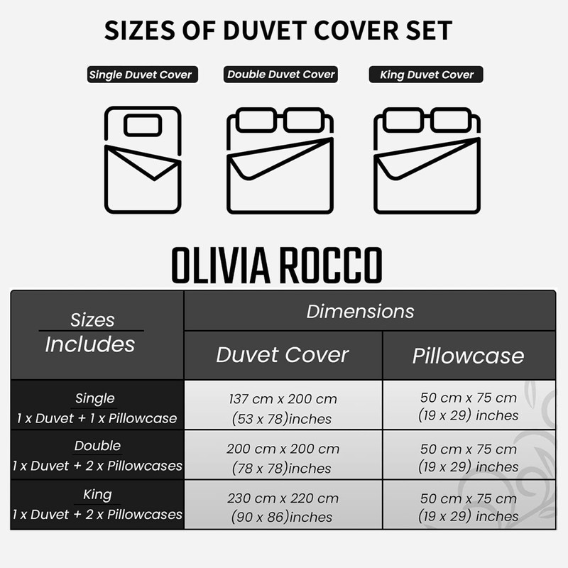 Olivia Rocco Shimla Duvet Cover Set Easy Care Quilt Covers