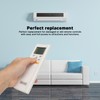 Air Conditioner Remote Control Replacement ABS Lightweight Remote Control for