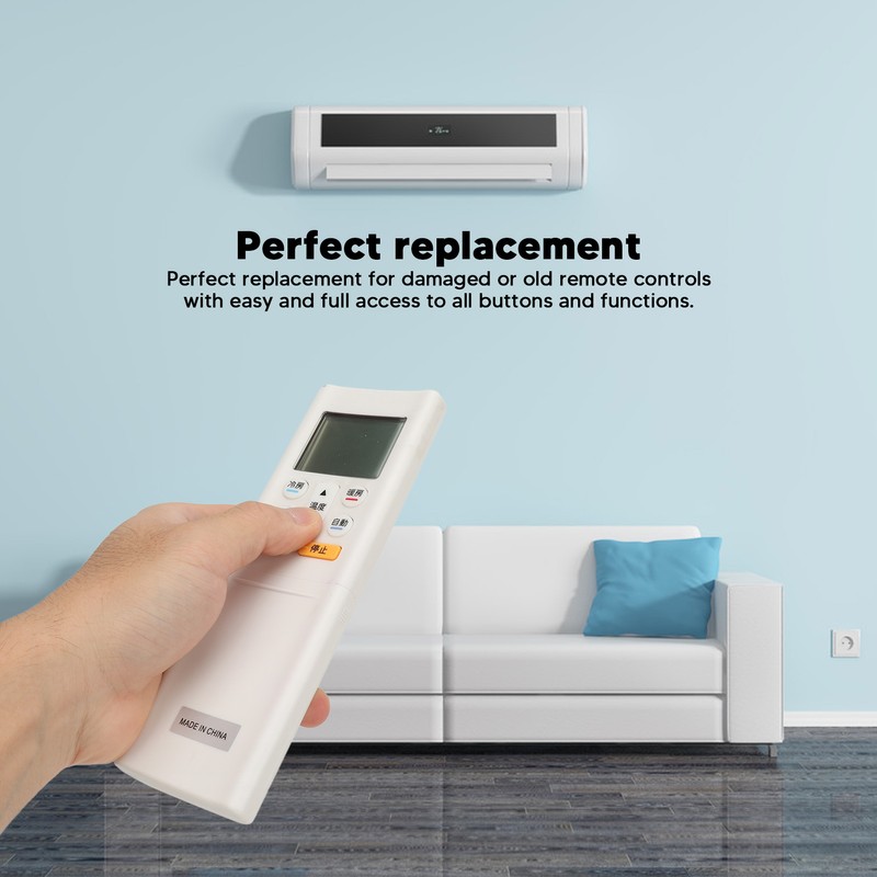 Air Conditioner Remote Control Replacement ABS Lightweight Remote Control for