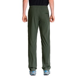 TRAILSIDE SUPPLY CO. Mens Workout Athletic Pants for Sports Gym Travel - Stretchy,Breathable,Olivine,44W X 32L