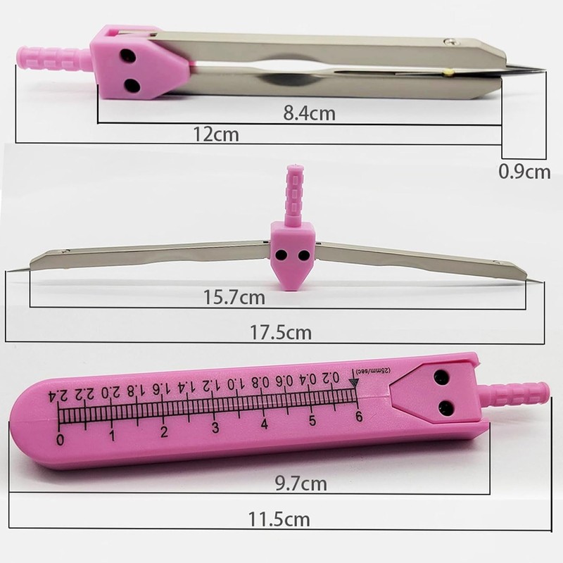 Purple EKG Calipers Measuring Tool, ECG Calipers Measuring Tool,Caliper Divider
