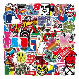 101pcs Non-Repeat Skateboard Stickers, Cool Stickers for Adults Teens Kids Fashion Waterproof Vinyl Sticker Pack for Laptop Computer Skateboard Bicycle Helmet Luggage Decal Graffiti Patches Sticker