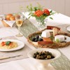 Volumoon 15cm x 25m Green Classic Table Runner, Polyester, Table