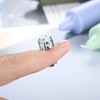 Adramata 4 Pairs Stainless Steel Magnetic Stud Earrings for Men