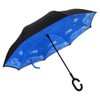 L&L® Double Layer C-Handle Inverted Upside Down Waterproof Reverse Umbrella