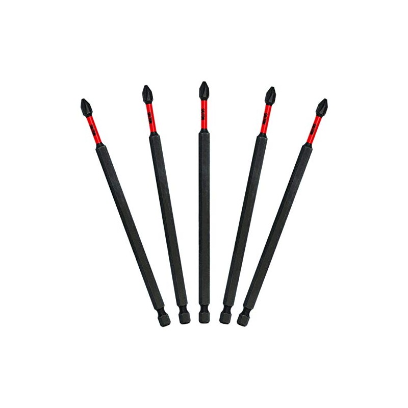 5X Saxton PH2 152mm Long Magnetic Impact Duty Phillips Screwdriver