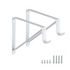 HOME MASTER HARDWARE Heavy Duty Closet Rod Brackets 2 Pack,