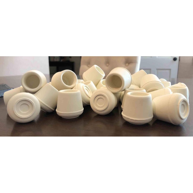 Shepherd Hardware 9117 1/2-Inch Inside Diameter Rubber Leg Tips, 4-Pack,