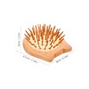 Ipetboom Bamboo Massage Comb, Wooden Scalp Massagers Cat Design Hair