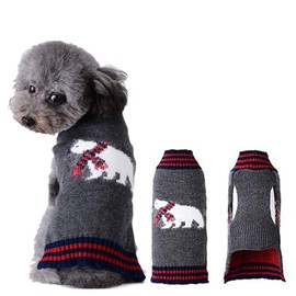 ABRRLO Christmas Dog Jumper, Dog Sweater, Dog Jumper for Pets Warm, for Puppies, Small, Medium Dogs (XS, Bear)
