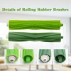 4 Set Rubber Roller Brushes Compatible for iRobot E &