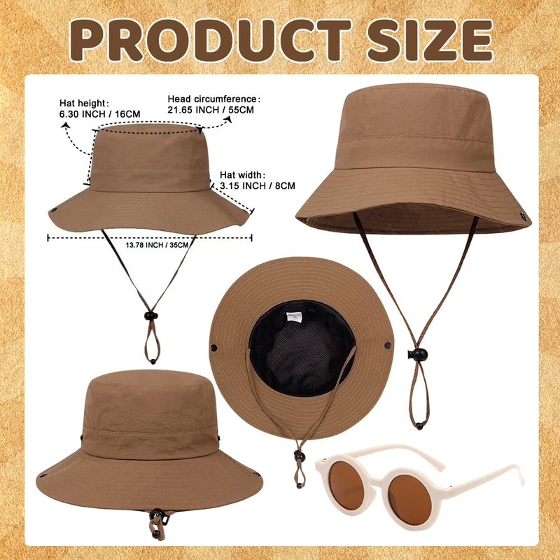 JynxtoyZeal Cappello Estivo Bambini Cappelli da Sole a Tesa Larga