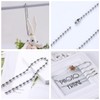 TRKETK 5 Metre Ball Bead Chain, Silver Metal Bead Chain,