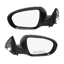 PM Auto Driver & Passenger Side Mirrors, Left-Right Power Heated Paintable Power Folding View Mirrors Replacement For 2012 2013 KIA Optima, Door Mirror Pair of 2