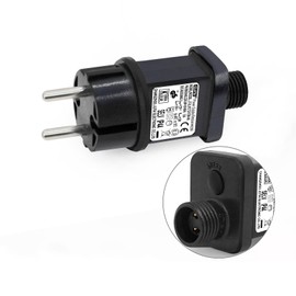 12V 12W LED Power Supply - CZJUTAI JT-EL/FC12V12W Transformer LED CZJUTAI IP44 - Reliable Alimentation for Noël Lighting with European Socket (Socle à vis - Mode Commuté - EL/FC12V12W)