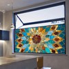 WBQMUNY Stained Glass Window Film,Frosted Glass Window Film,Window Privacy Film