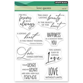 Penny Black Clear Stamps-Love Quotes