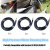 Eacam 6m/10m High Pressure Water Cleaning Hose, Black, Alloy Steel,