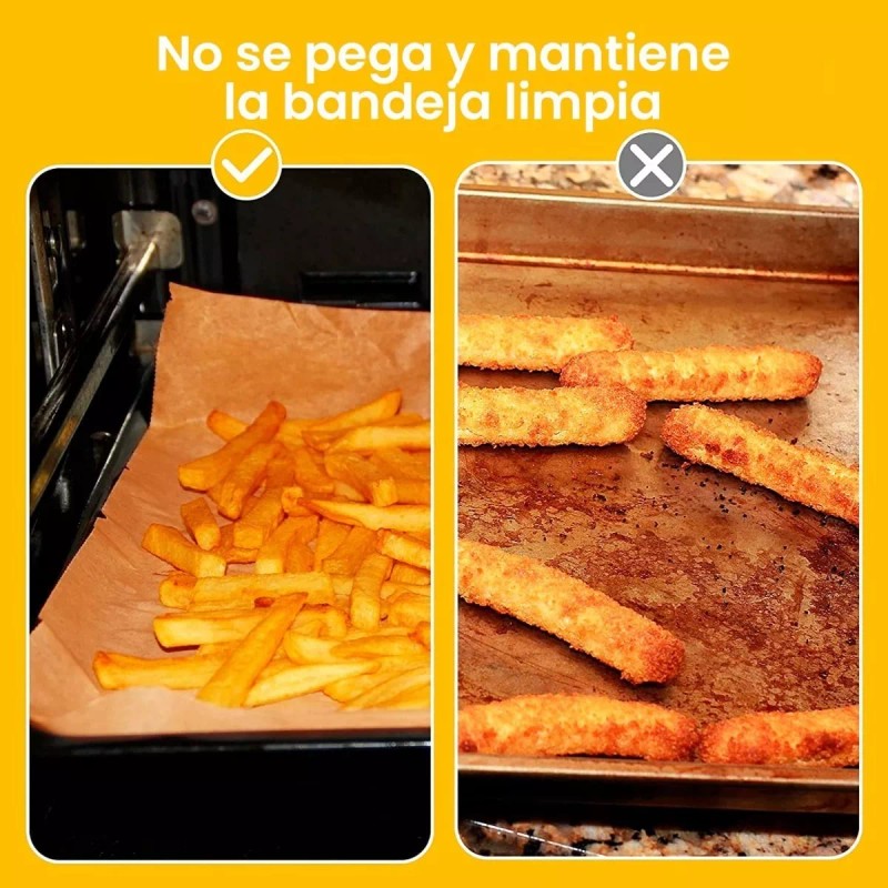 Bee Vibes Papel Para Hornear, 100 Hojas Pergamino Antiadherente