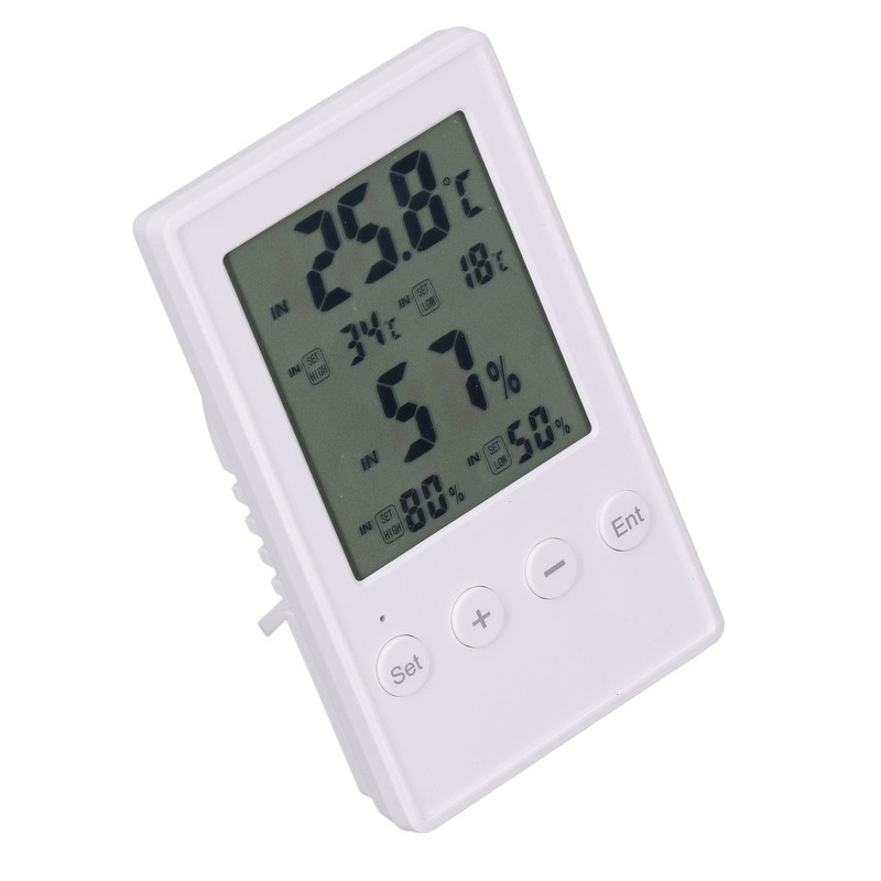 Humidity and Temperature Monitor Multifunctional Digital Hygrometer Thermometer with Probe