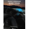 Fluffy Warm Steering Wheel Cover, Faux Wool Soft Texture Cute