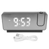 Projection Alarm Clock Time Date Temperature Display 180 Degree Wide