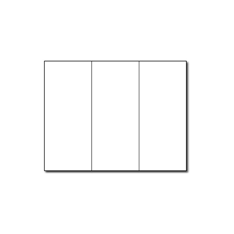 65lb Bright White Tri-fold Brochure Paper - 3 Panel Brochures