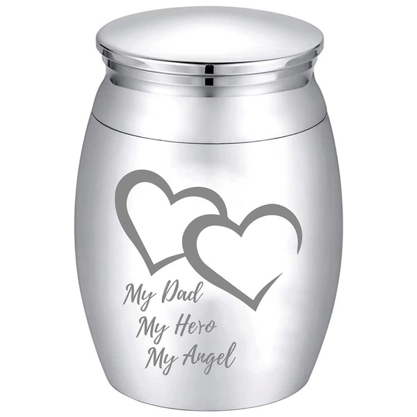 CREATCABIN Small Keepsake Urn Mini Urn for Ashes Heart Miniature