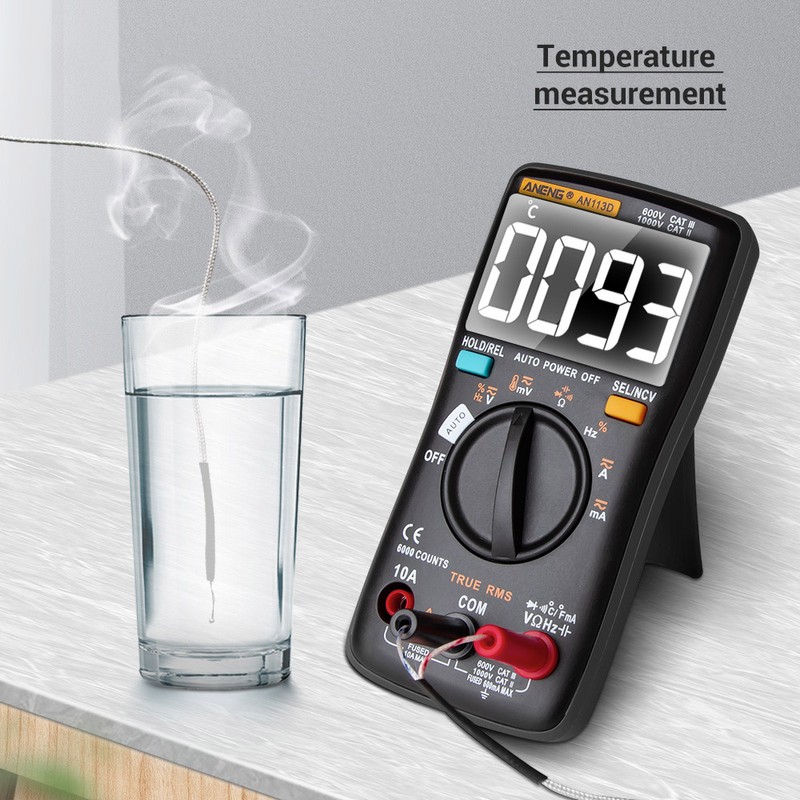 ANENG AN113D Digital Multimeter Electrical Meter 6000 Counts DC/AC Current