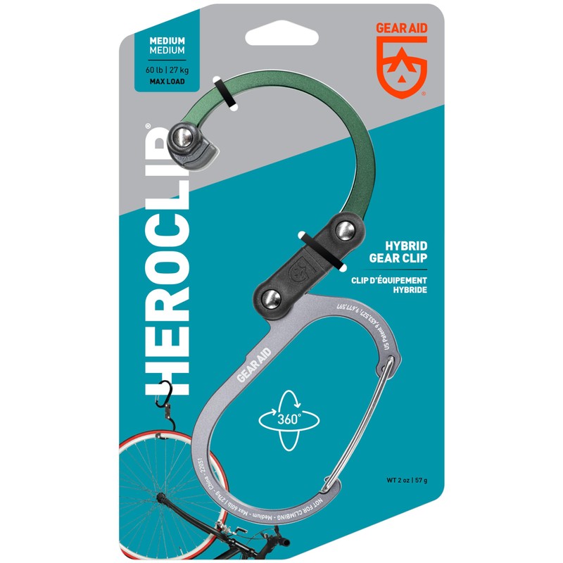 HERO CLIP Hero Clip, Multi-functional, Carabiner, Shaped, Hook, Back Hanger,