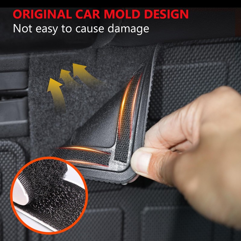 Xipoo Backrest Mat Compatible with 2010-2024 Toyota 4Runner Back Seat