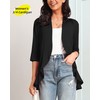 Argstar Women's Lightweight Cardigans, Casual Open Front Soft Draped Ruffles