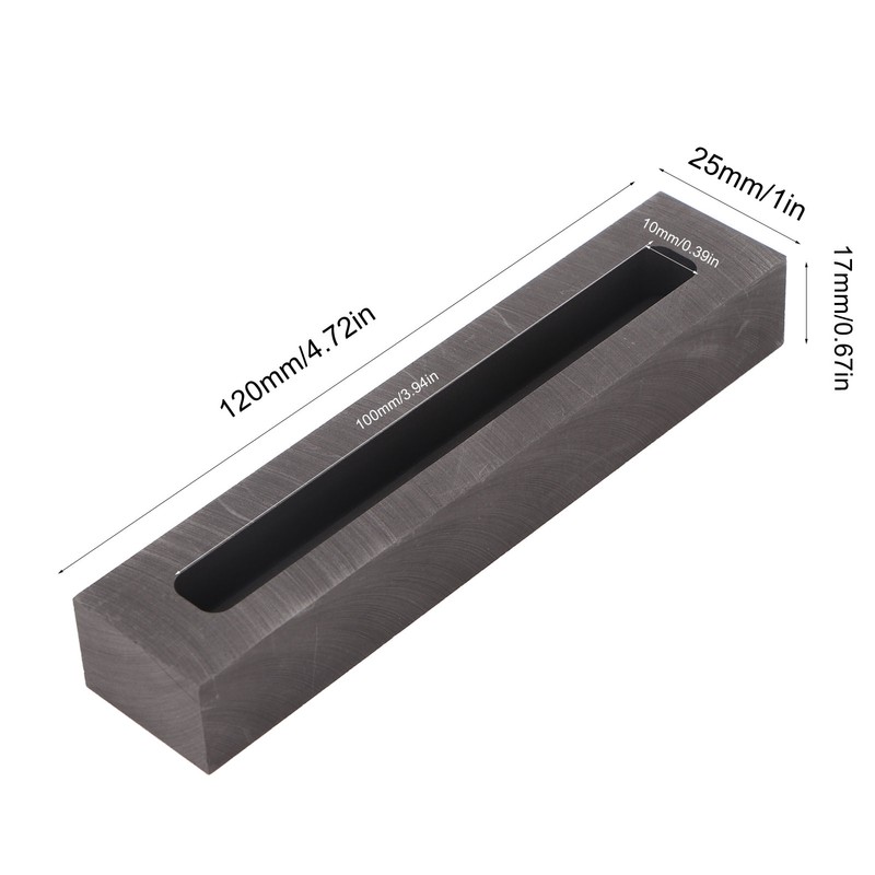10ml Graphite Mold Rectangular Graphite Ingot Mould for Gold Silver