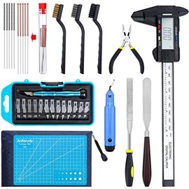 KEESIN 3D Drucker Zubehör Tool kit,35 Stück 3D Drucker Tool Kit 3D Druck Werkzeug 3D Druck Zubehö 3D Drucker Zubehör Set mit Debur Tool, Reinigungs und Entfernungswerkzeug