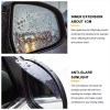 Sun 2x Black Car Rear View Side Mirror Rain Board