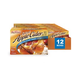 Alpine Sugar Free Spiced Apple Cider Instant Drink Mix, Rich in Vitamin C and Low Calorie, 0.14 Oz Pouch (Pack of 120)
