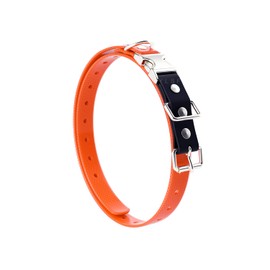 Quick Snap Bungee Dog Collar Strap with D Ring for Most of Electronic Training Shock Collar Receivers-Adjustable Durable Waterproof Odorless 3/4 Inch TPU Collar Replacement for Barking Fence
