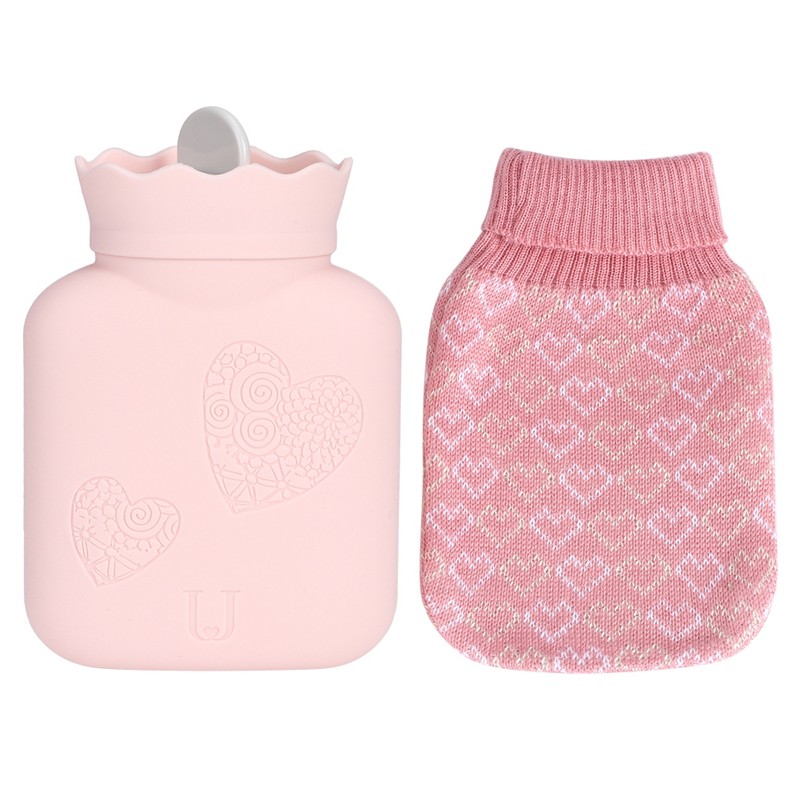 Mini Hot Water Bottle Bag Warm Hand Feet Warmer Water