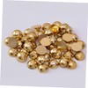FOMIYES 2465Pcs Golden Plastic Resin Half Round Pearl Beads Set