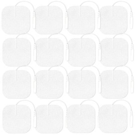 48 Stück Tens Elektroden Pads, 4x 4cm Nachkaufset selbstklebende Gel-Elektroden Pads, Klebeelektroden, Tens Geraet Elektroden, Selbstklebende Ersatzpads, Geeignet für Tens-Geräte und Ems-Trainer